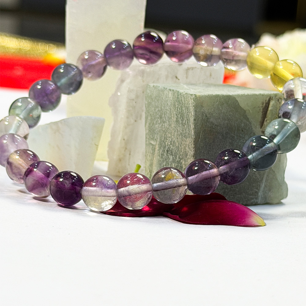 10 Rainbow Fluorite Bracelet - Image 1