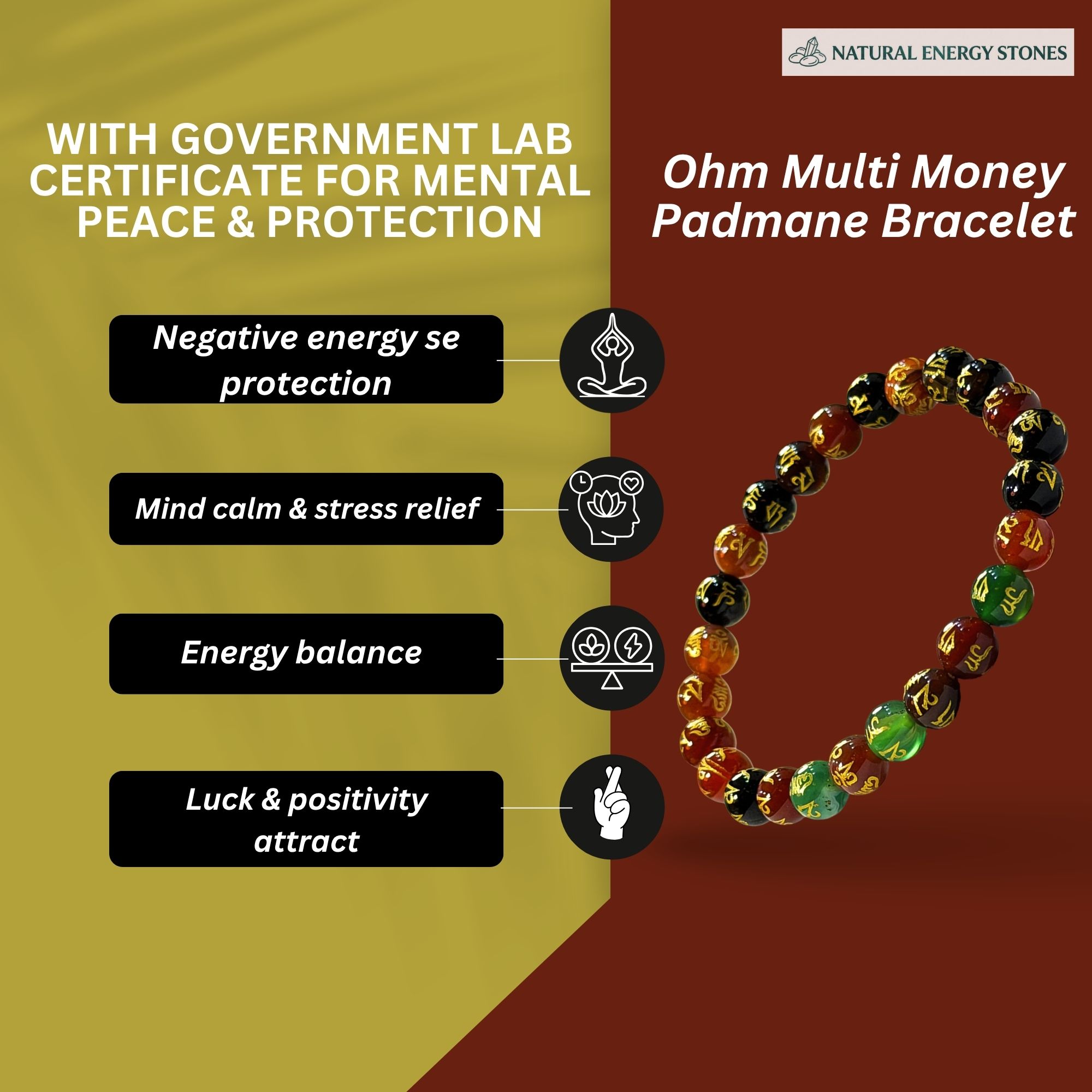 Ohm Multi Money Padmane Bracelet - Image 4