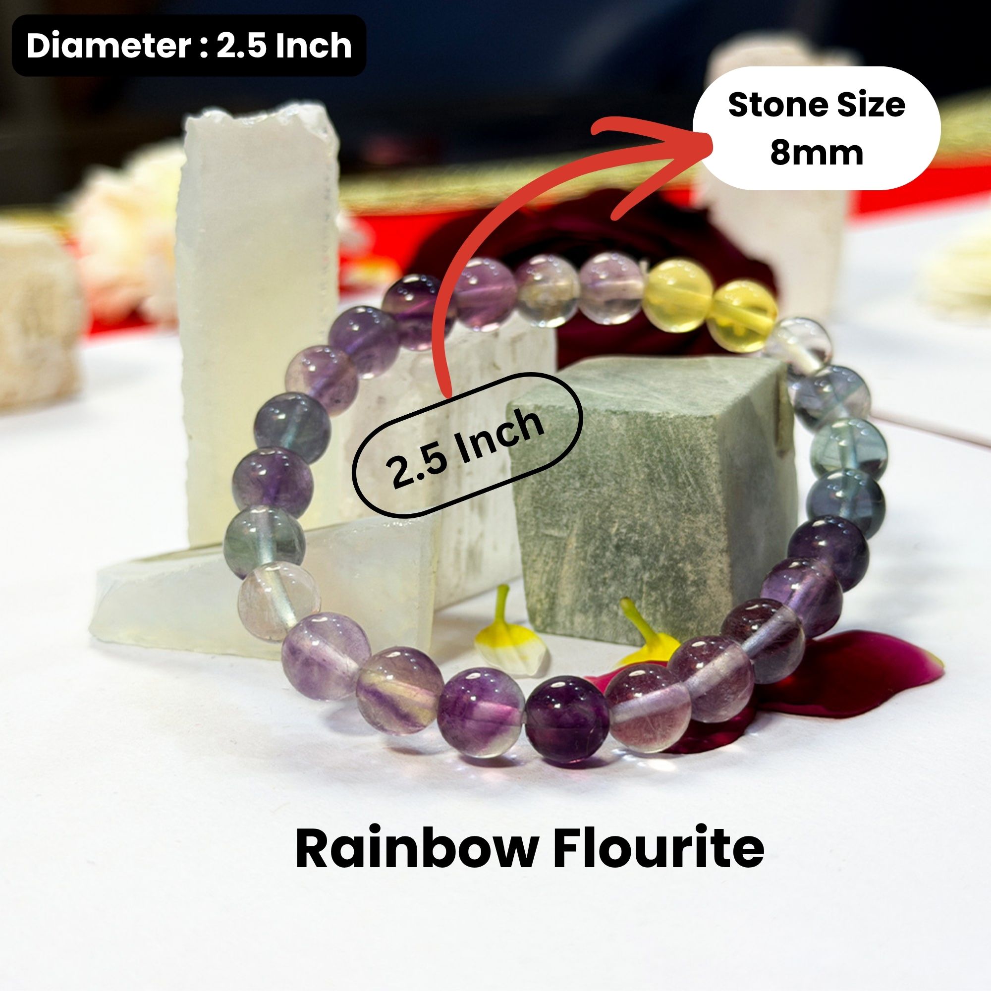 Rainbow Fluorite Bracelet - Image 2