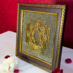 Shree Yantra on Raw Pyrite Frame - Image 2