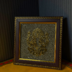 Ganpati Pyrite Stone Frame - Image 2