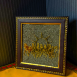 7 Horses on Raw Pyrite Frame - Image 3