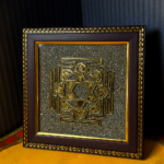 Shree Yantra on Raw Pyrite Frame - Image 5