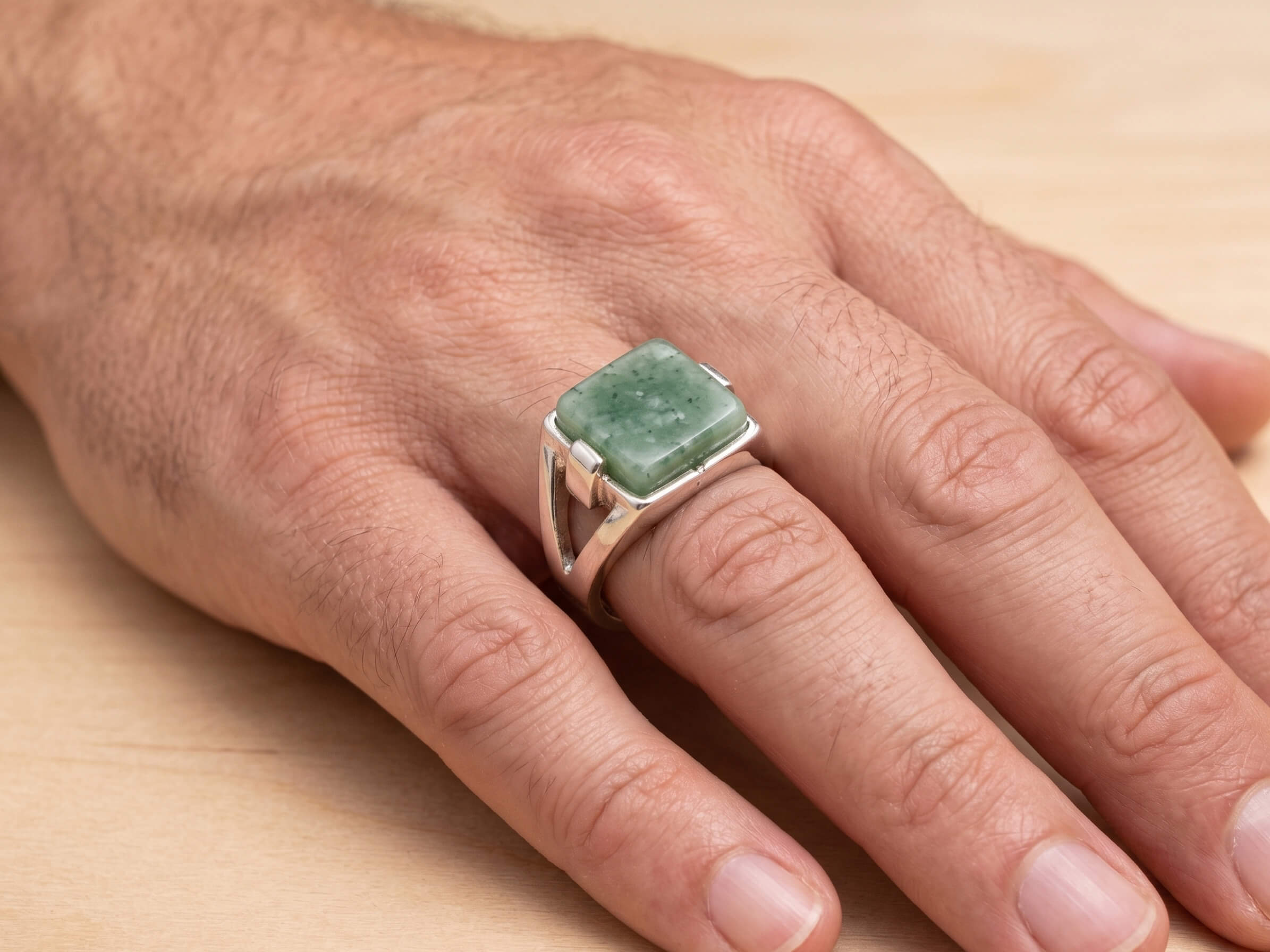 Green Aventurine Ring for Luck, Prosperity & Healing