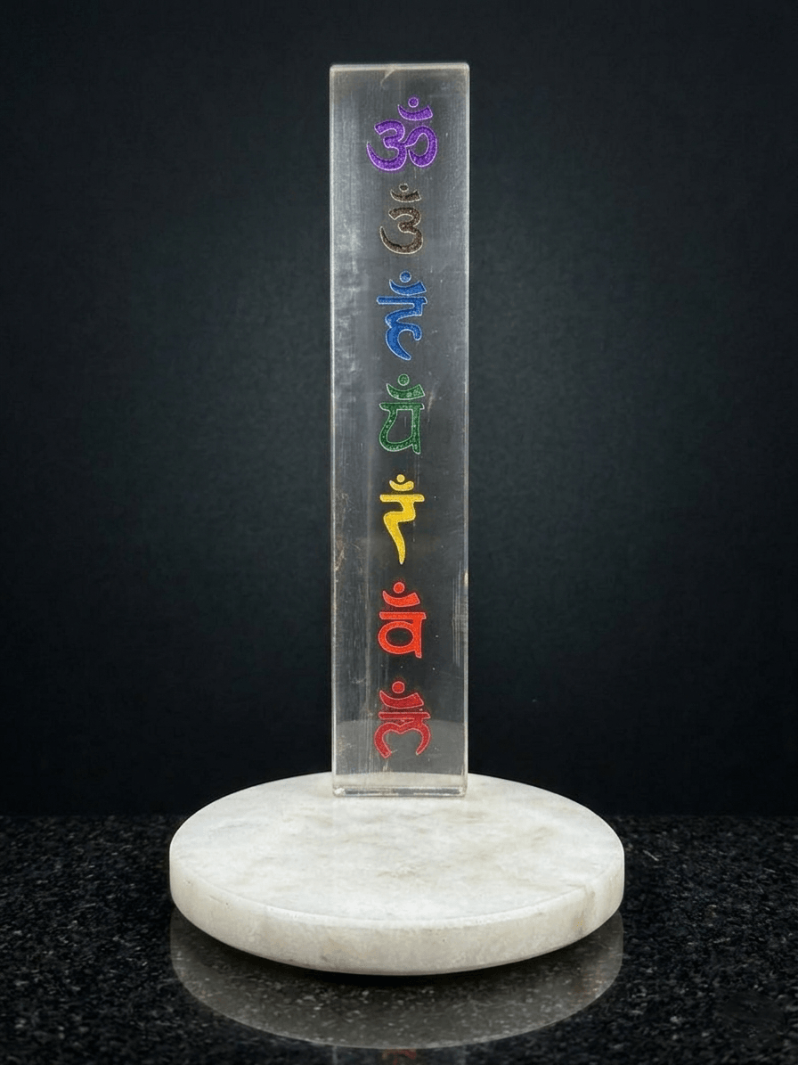 buy 7 chakra crystal scale for energy healing & balance | natural energy stones