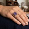 Amethyst Ring for Calmness, Protection & Spiritual Healing