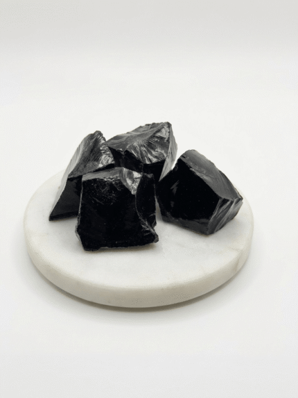 buy black obsidian raw stone for protection & energy cleansing | natural energy stones