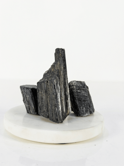 buy black tourmaline raw stone for protection & grounding | natural energy stones