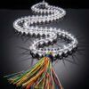 Clear Quartz Mala for Healing, Meditation & Positive Energy Clear Quartz Mala for Healing, Meditation & Positive Energy