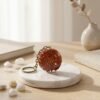 Red Jasper Keychain for Strength, Protection & Positive Energy