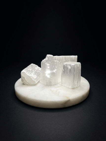 selenite raw stone for cleansing & positive energy | natural energy stones
