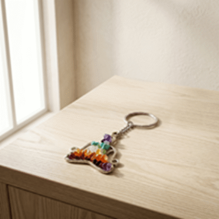 7 Chakra Stones Keychain for Energy Balance & Healing