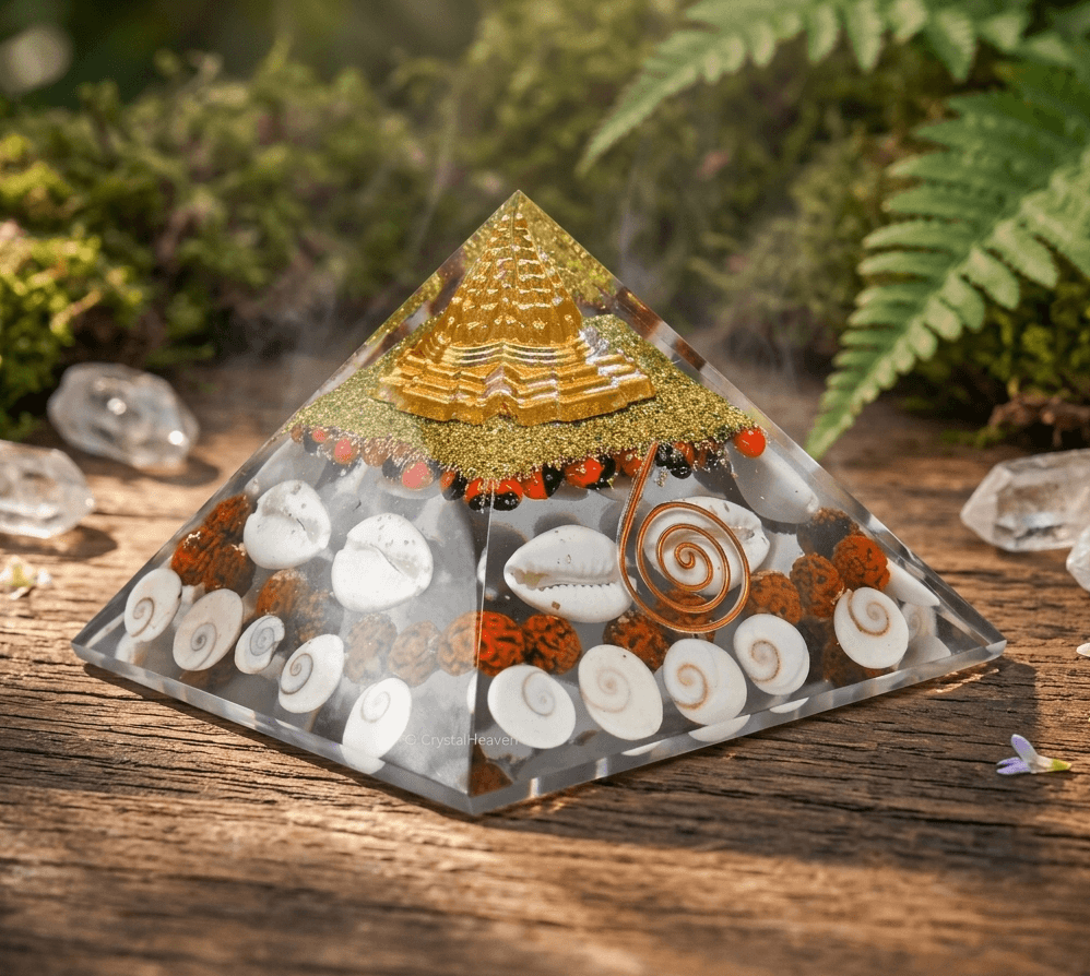Golden Lakshmi Money Magnet Pyramid for Wealth & Vastu