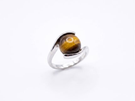 Tiger Eye Ring for Confidence, Protection & Success
