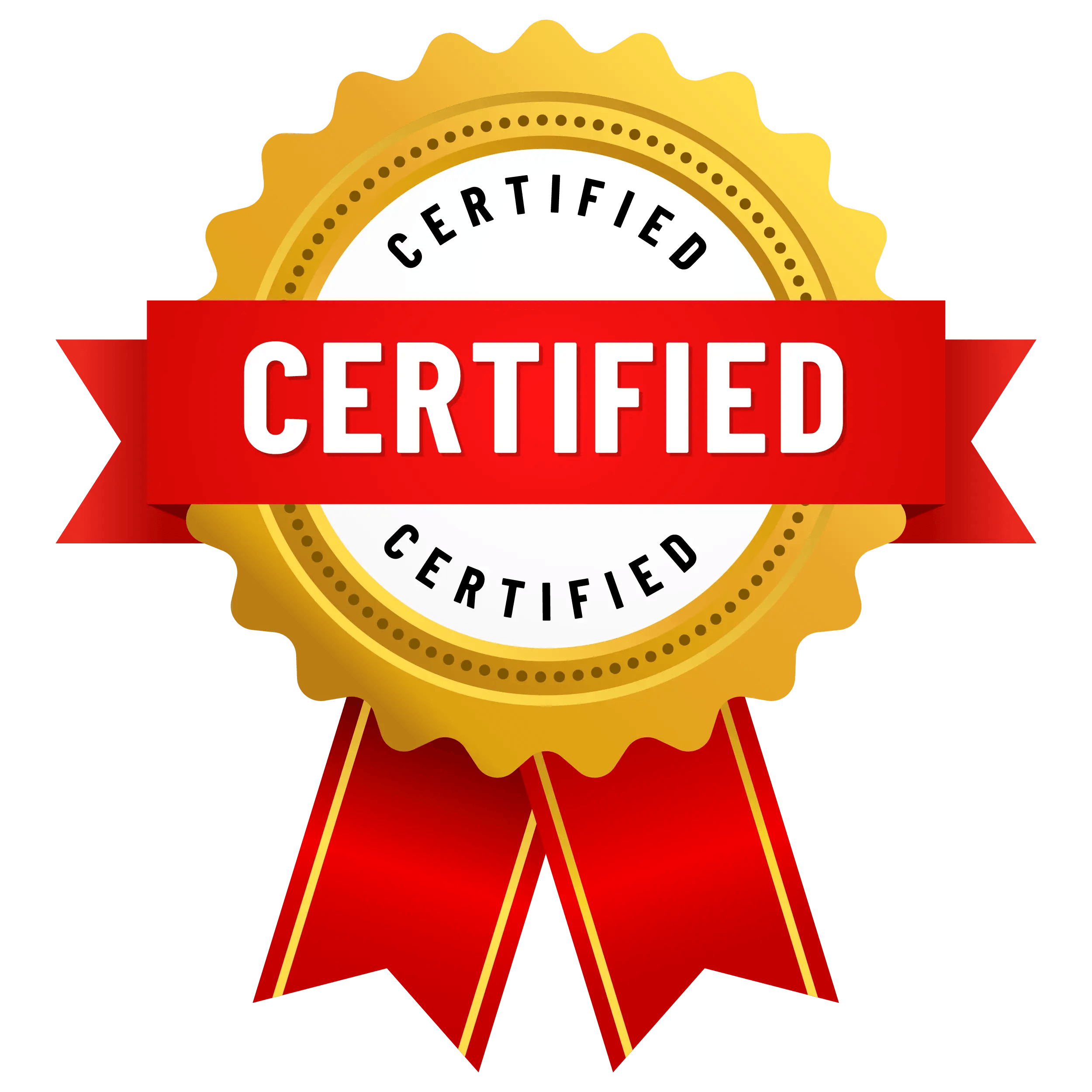 gold luxury certified badge