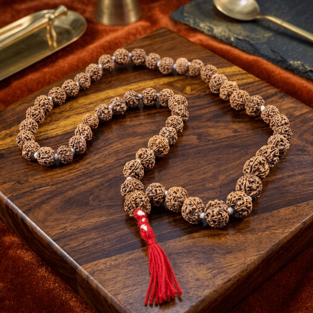 5 mukhi Low quality 56 beads nepali rudraksha mala