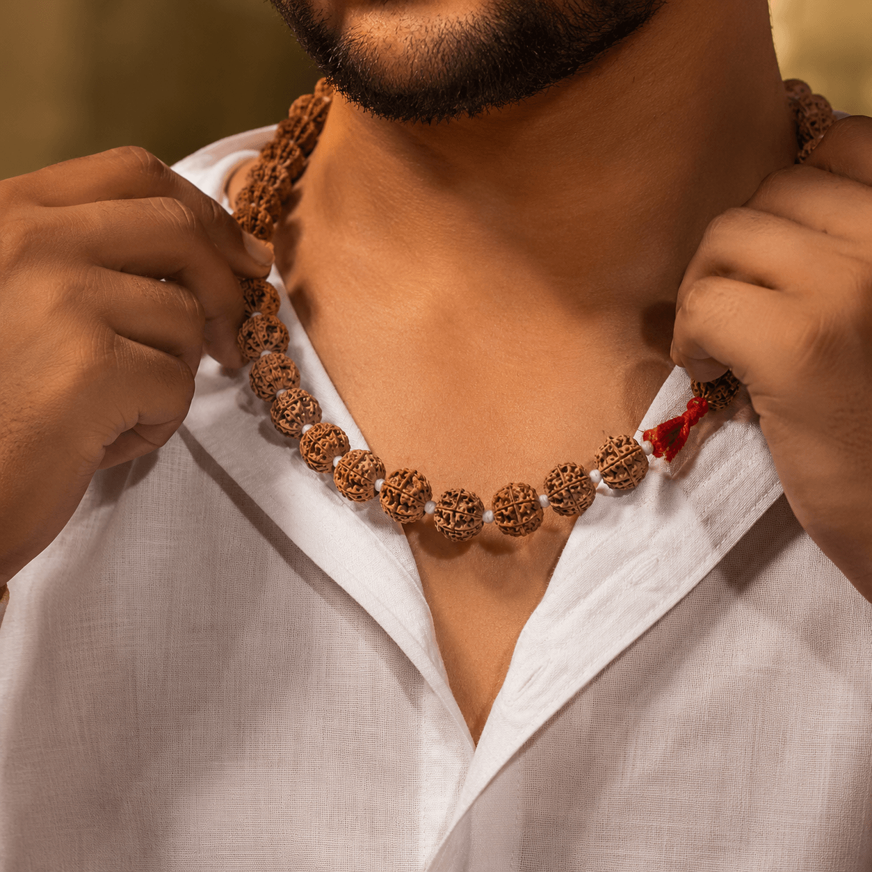 5 mukhi Low quality 56 beads nepali rudraksha mala