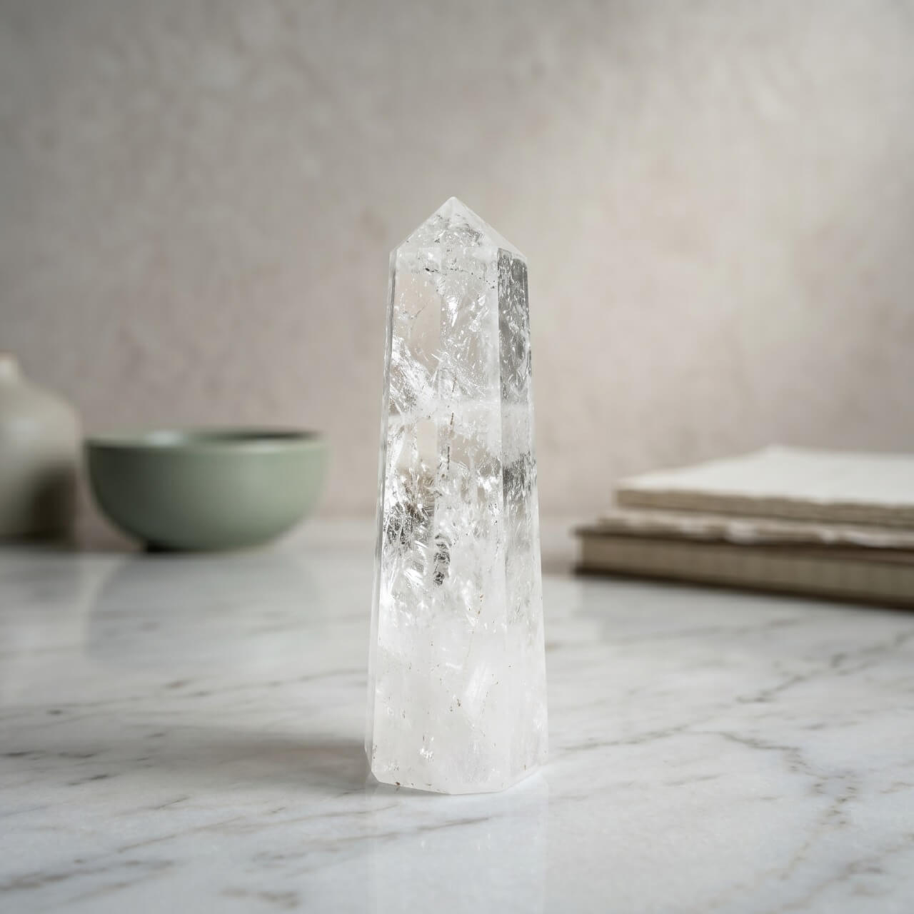 Buy Natural Clear Quartz Pencil Crystal – Energy Amplifier for Healing, Clarity & Manifestation