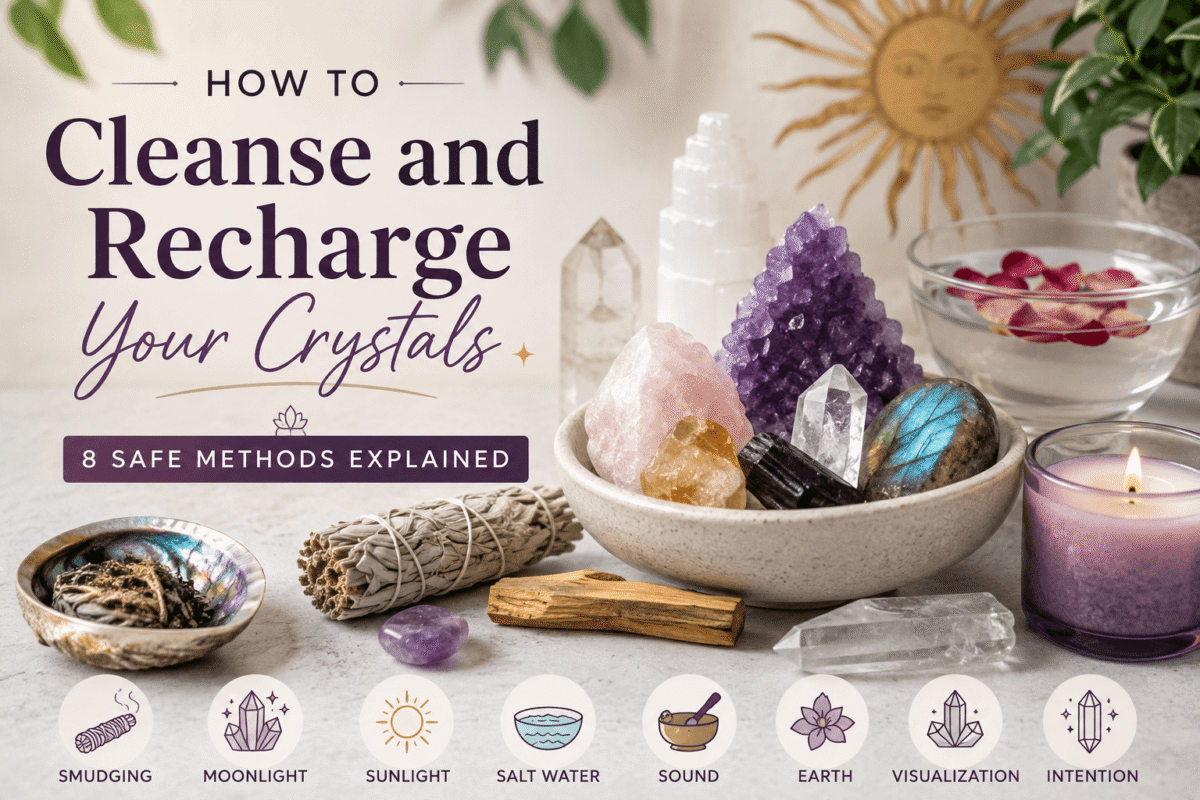 How to Cleanse and Recharge Your Crystals: 8 Safe Methods Explained