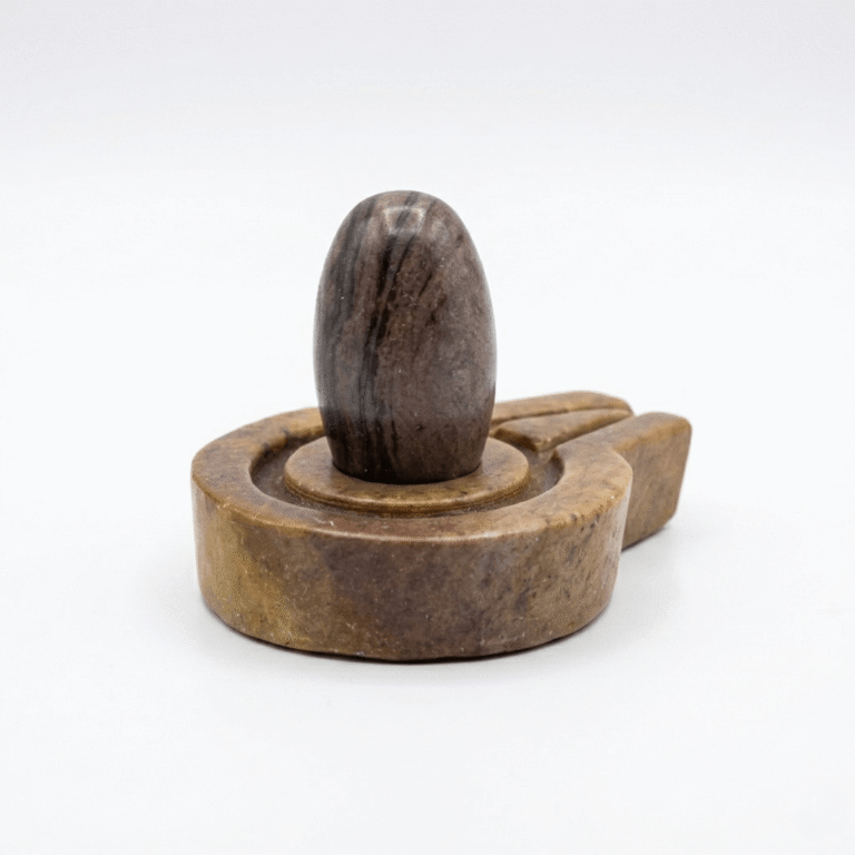 Image of orignal Narmadeshwar Shivling with jaladhari