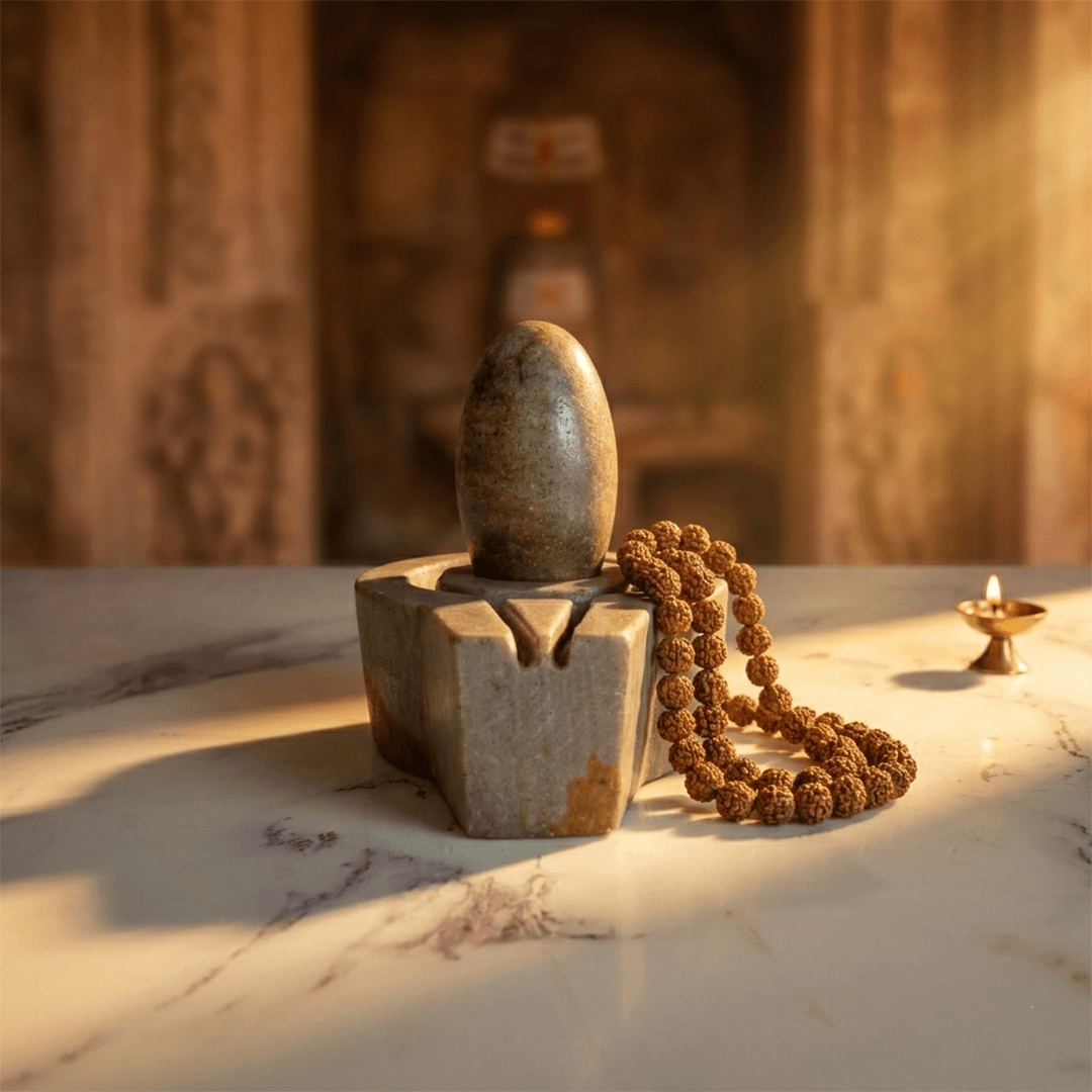 Natural Narmadeshwar Shivling with Jaladhari