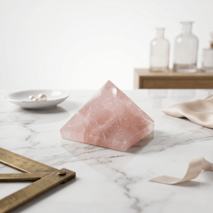 Buy Natural Rose Quartz Pyramid – Crystal of Love, Healing & Positive Energy.