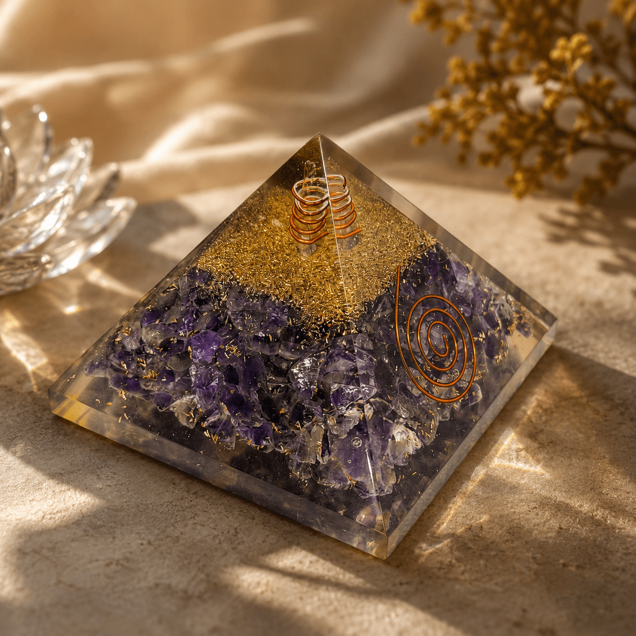 Mahalaxmi Orgonite Pyramid