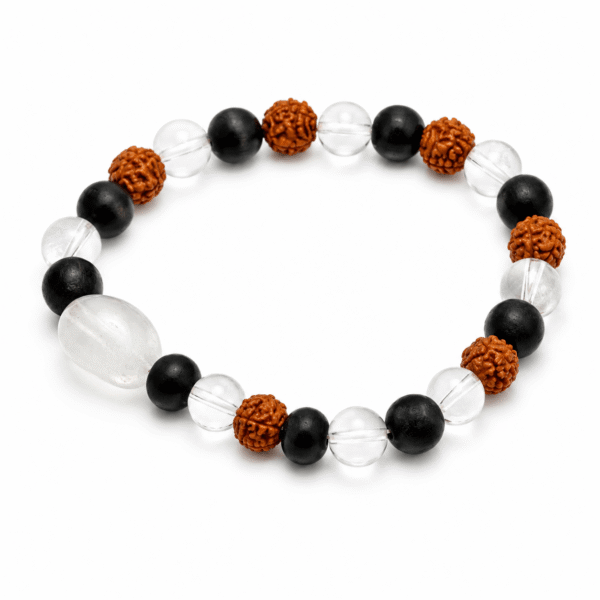 rudraksha-kawach-bracelet-with-black-agate-clear-quartz-protection-healing-positive-energy