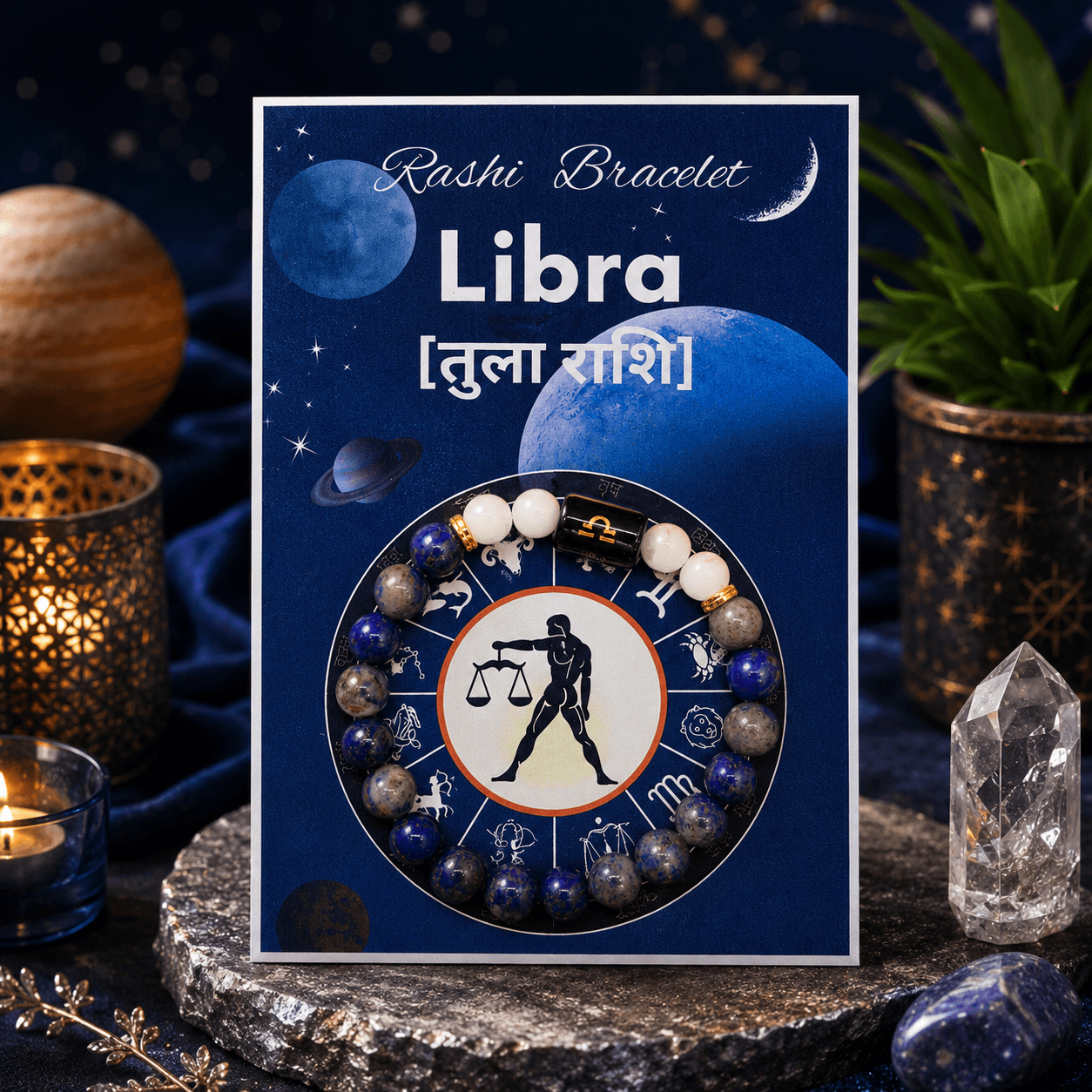 Libra Zodiac Sign Bracelet (Tula Rashi) | Lucky Crystal Bracelet for Balance, Harmony, Love, Success & Positive Energy Libra Zodiac Sign Bracelet (Tula Rashi) | Lucky Crystal Bracelet for Balance, Harmony, Love, Success & Positive Energy