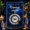 Cancer Zodiac Bracelet (Kark Rashi) with Natural Howlite & Milky Quartz Cancer Zodiac Bracelet (Kark Rashi) with Natural Howlite & Milky Quartz