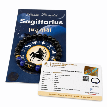 Sagittarius Zodiac Sign Bracelet (Dhanu Rashi) | Lucky Crystal Bracelet for Wisdom, Success, Adventure & Positive Energy