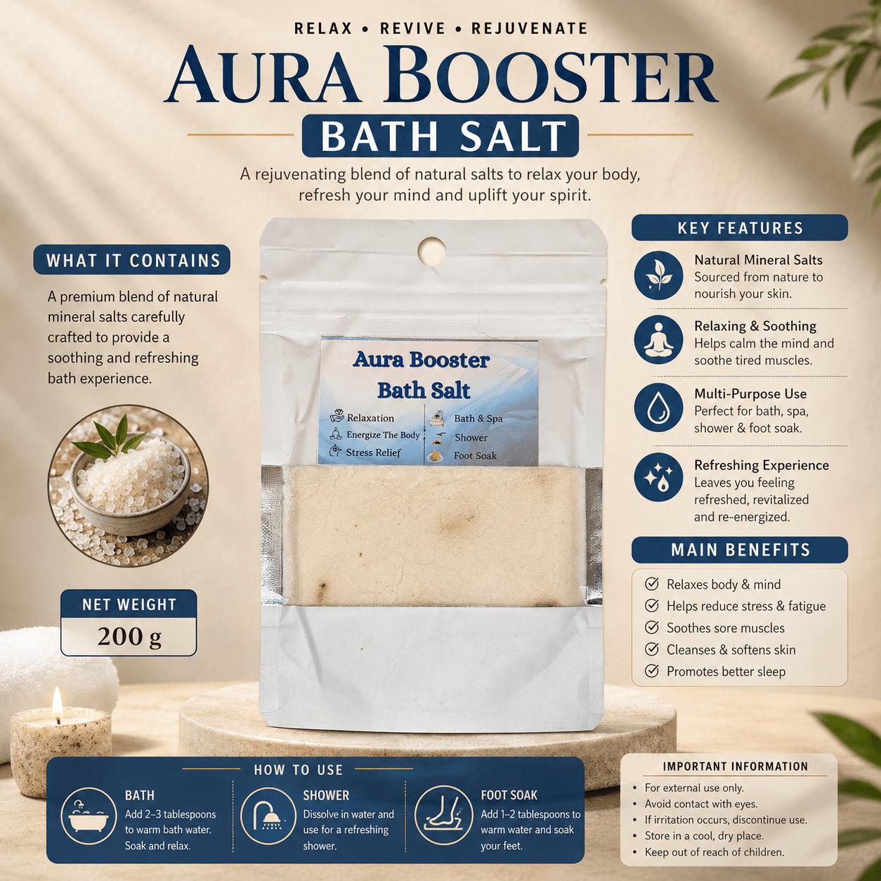 Aura Booster Bath Salt Aura Booster Bath Salt