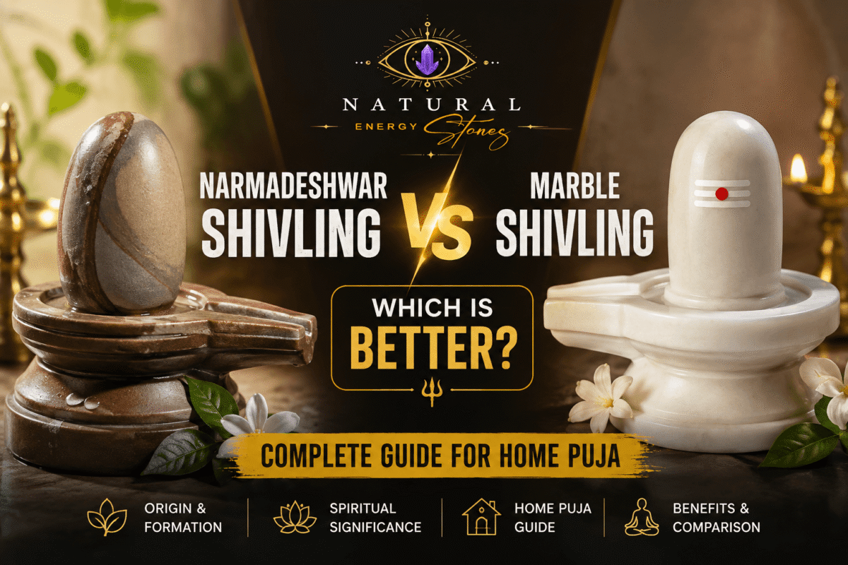 Narmadeshwar Shivling vs Marble Shivling Which is Better Complete Guide for Home Puja