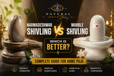 Narmadeshwar Shivling vs Marble Shivling – Which is Better? Complete Guide for Home Puja