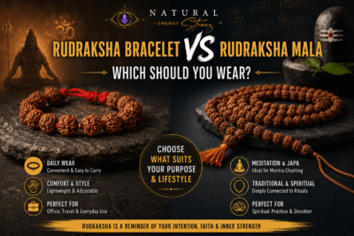Rudraksha Bracelet vs Rudraksha Mala – Which Should You Wear? Complete Guide in Hinglish