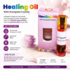 Road Opener Healing Oil with Energized Crystals – Black Obsidian, Pyrite, Clear Quartz & Citrine