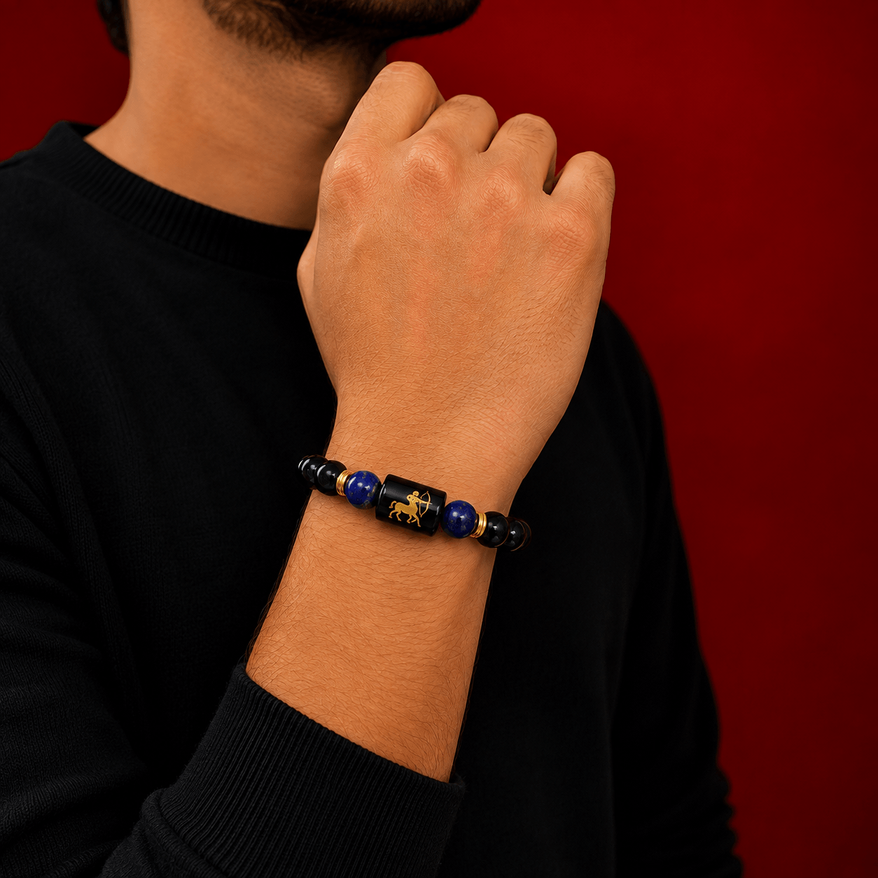 Sagittarius Zodiac Sign Bracelet (Dhanu Rashi) | Lucky Crystal Bracelet for Wisdom, Success, Adventure & Positive Energy Sagittarius Zodiac Sign Bracelet (Dhanu Rashi) | Lucky Crystal Bracelet for Wisdom, Success, Adventure & Positive Energy