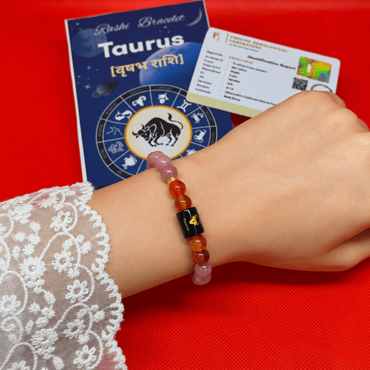 Leo Zodiac Sign Bracelet (Simha Rashi) | Lucky Crystal Bracelet for Confidence, Leadership, Success & Positive Energy Leo Zodiac Sign Bracelet (Simha Rashi) | Lucky Crystal Bracelet for Confidence, Leadership, Success & Positive Energy